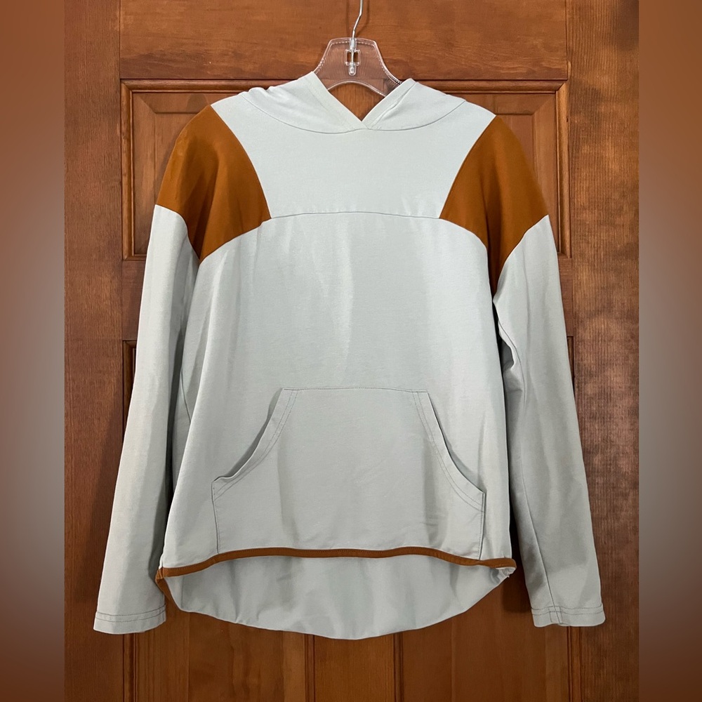 Two-Tone Hoodie with Front Pocket